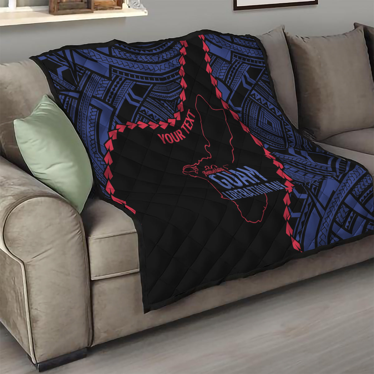 Personalized Guam 80th Anniversary Liberation Day Quilt Guahan Basic Seal LT9 - Polynesian Pride