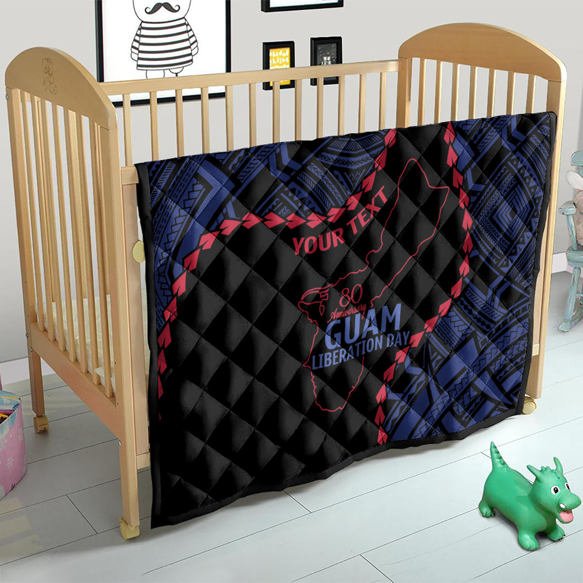 Personalized Guam 80th Anniversary Liberation Day Quilt Guahan Basic Seal LT9 - Polynesian Pride