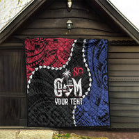 Personalized Guam 80th Anniversary Liberation Day Quilt Tano I Man Chamoru Since 1944 LT9 - Polynesian Pride