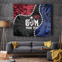 Personalized Guam 80th Anniversary Liberation Day Tapestry Tano I Man Chamoru Since 1944