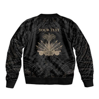 Personalized Haiti First Black Republic Bomber Jacket Negre Marron With Map And Flag LT9 - Polynesian Pride