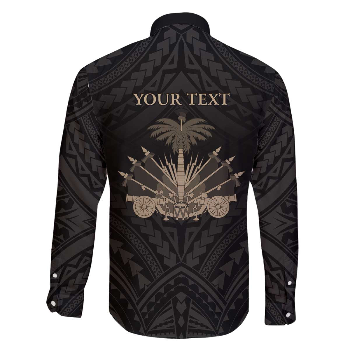 Personalized Haiti First Black Republic Family Matching Off The Shoulder Long Sleeve Dress and Hawaiian Shirt Negre Marron With Map And Flag