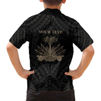 Personalized Haiti First Black Republic Family Matching Summer Maxi Dress and Hawaiian Shirt Negre Marron With Map And Flag LT9 - Polynesian Pride