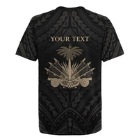 Personalized Haiti First Black Republic Rugby Jersey Negre Marron With Map And Flag LT9 - Polynesian Pride