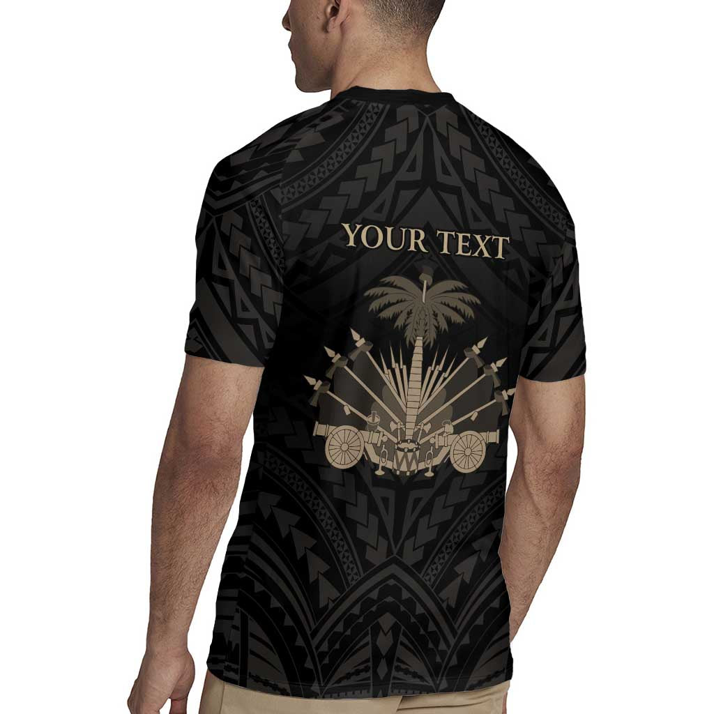 Personalized Haiti First Black Republic Rugby Jersey Negre Marron With Map And Flag LT9 - Polynesian Pride