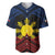 Personalized Philippines Baseball Jersey Polynesian Tribal Tattoo with Filipino Flag Motif