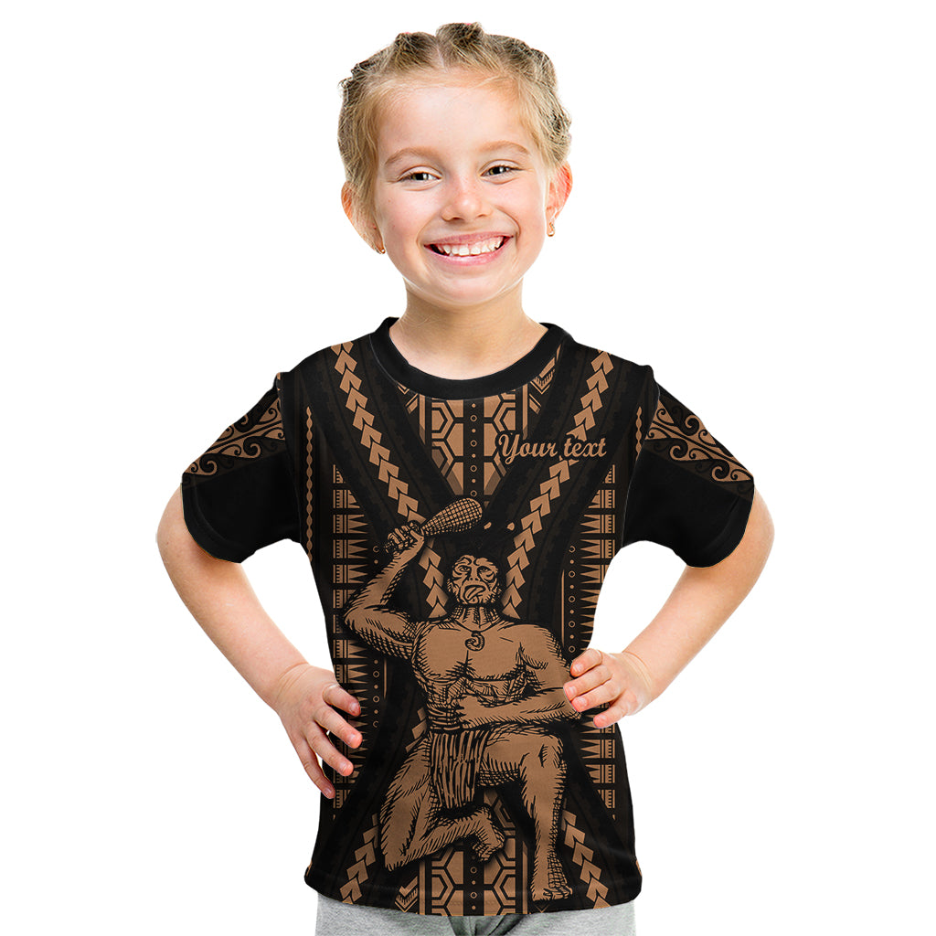 Custom Maori Fathers Day New Zealand Kid T Shirt Aroha Ahau Ki A Koe Papa - Nude LT9 Nude - Polynesian Pride