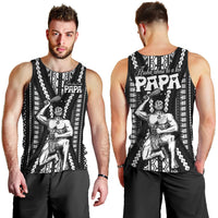 Maori Fathers Day New Zealand Men Tank Top Aroha Ahau Ki A Koe Papa - Black LT9 - Polynesian Pride