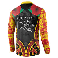 Personalised Papua New Guinea Remembrance Day Button Sweatshirt