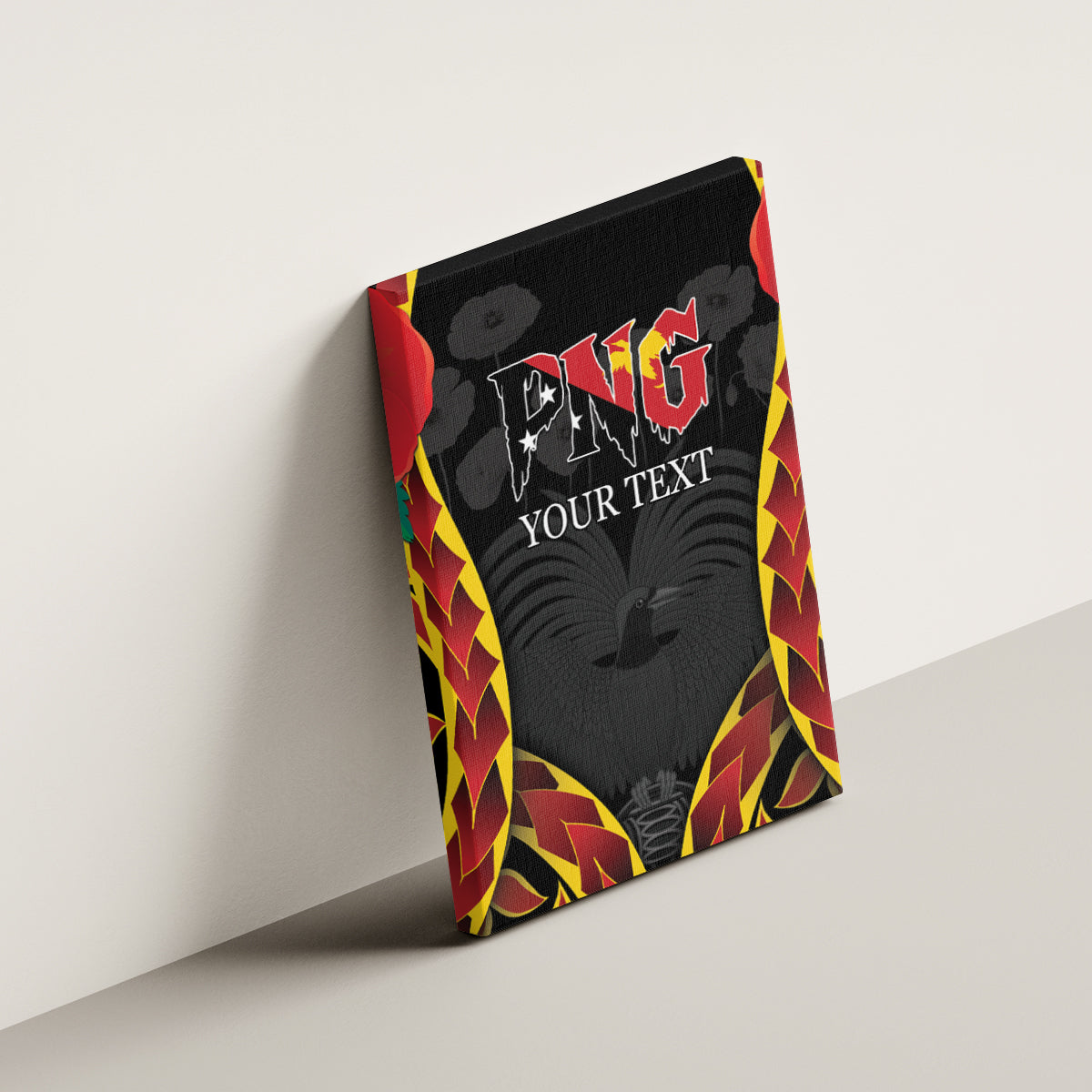Personalised Papua New Guinea Remembrance Day Canvas Wall Art