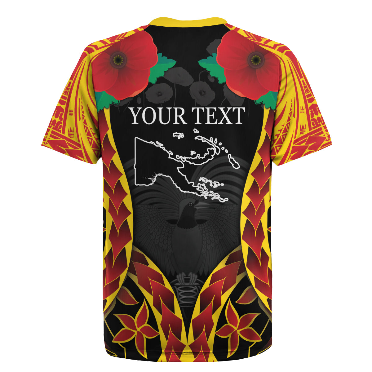 Personalised Papua New Guinea Remembrance Day Rugby Jersey LT9 - Polynesian Pride