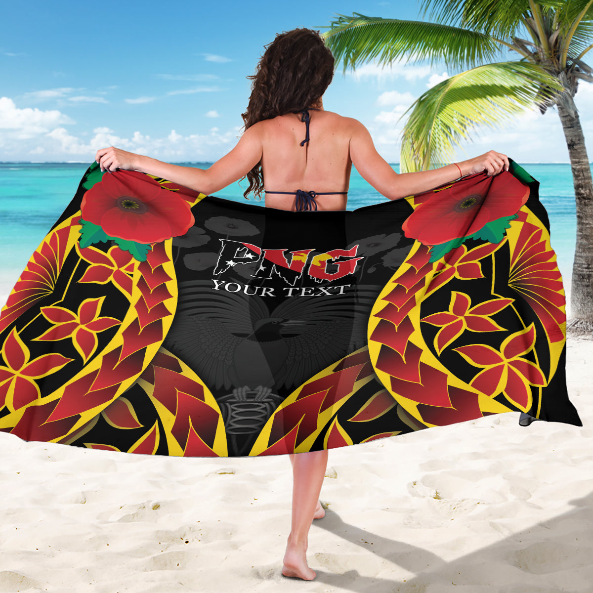 Personalised Papua New Guinea Remembrance Day Sarong