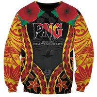 Personalised Papua New Guinea Remembrance Day Sweatshirt