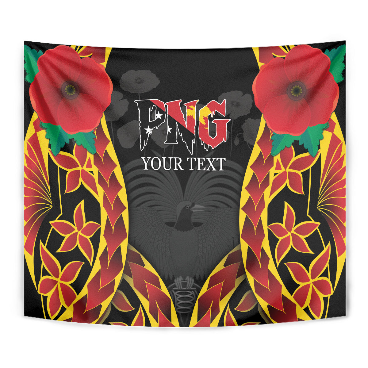 Personalised Papua New Guinea Remembrance Day Tapestry