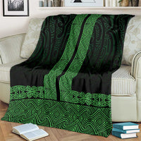 New Zealand Maori Kowhaiwhai Blanket Kakariki Maui and Mangopare