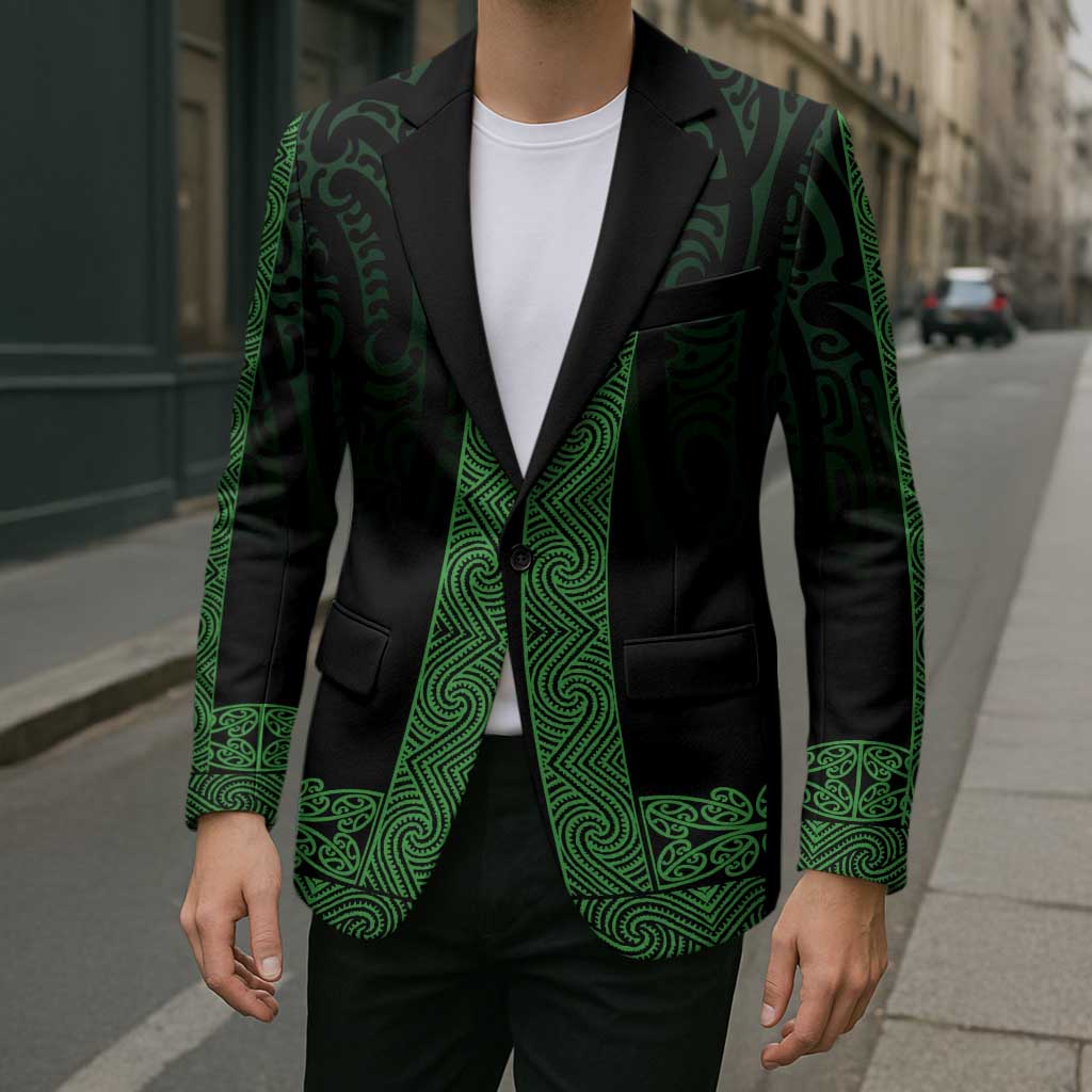 New Zealand Maori Kowhaiwhai Blazer Kakariki Maui and Mangopare - Polynesian Pride