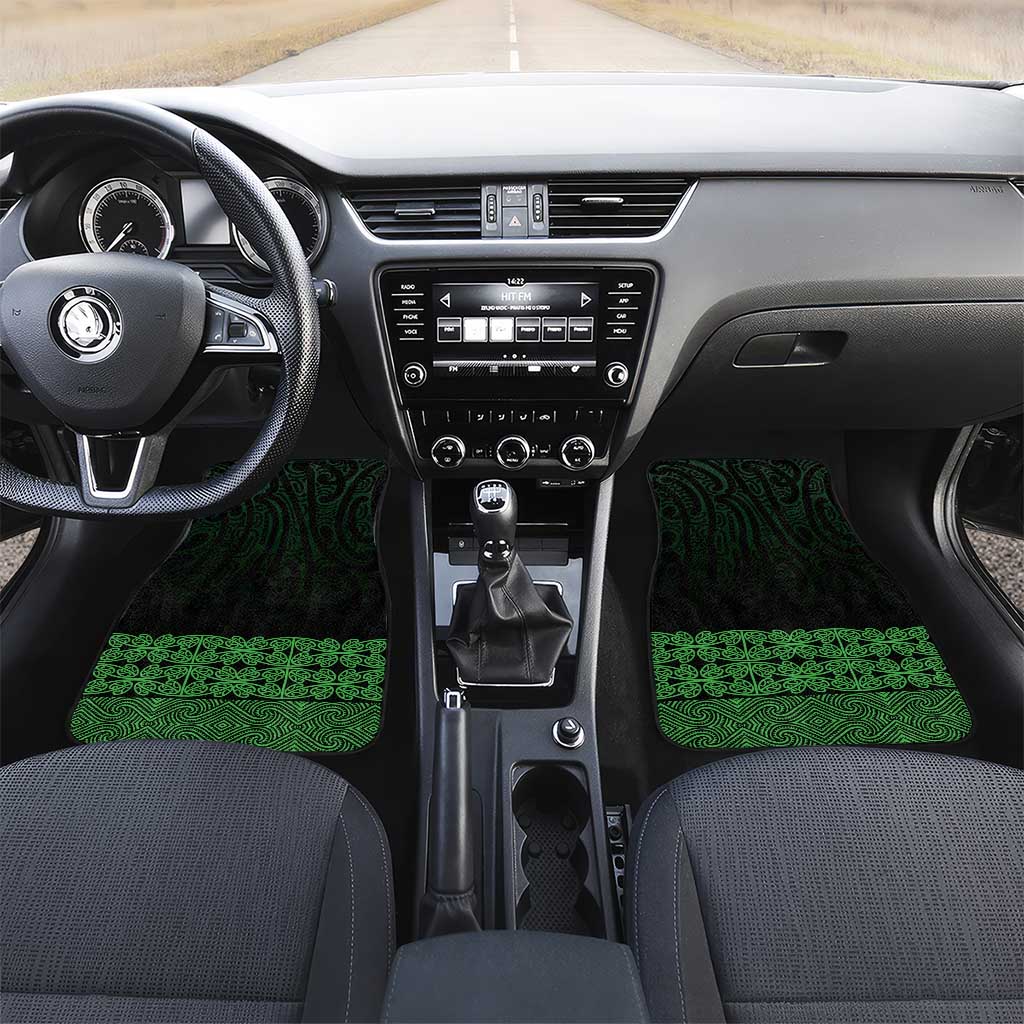 New Zealand Maori Kowhaiwhai Car Mats Kakariki Maui and Mangopare