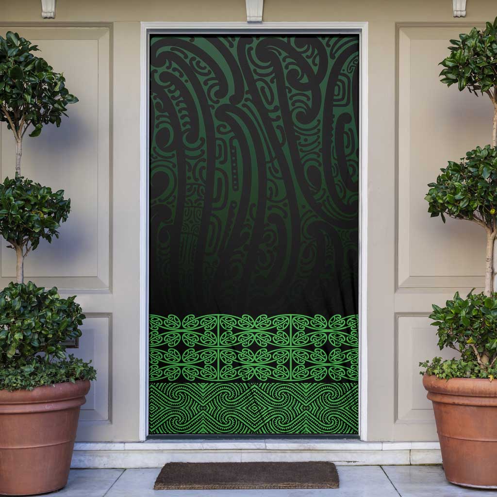 New Zealand Maori Kowhaiwhai Door Cover Kakariki Maui and Mangopare - Polynesian Pride