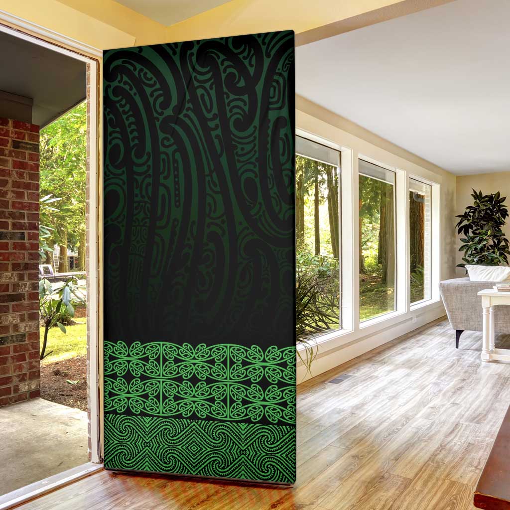 New Zealand Maori Kowhaiwhai Door Cover Kakariki Maui and Mangopare - Polynesian Pride