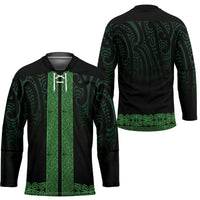 New Zealand Maori Kowhaiwhai Hockey Jersey Kakariki Maui and Mangopare - Polynesian Pride