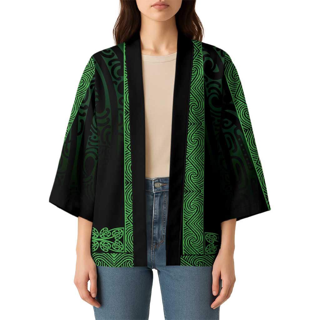 New Zealand Maori Kowhaiwhai Kimono Kakariki Maui and Mangopare - Polynesian Pride