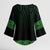 New Zealand Maori Kowhaiwhai Kimono Sleeve Blouse Kakariki Maui and Mangopare - Polynesian Pride
