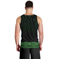 New Zealand Maori Kowhaiwhai Men Tank Top Kakariki Maui and Mangopare