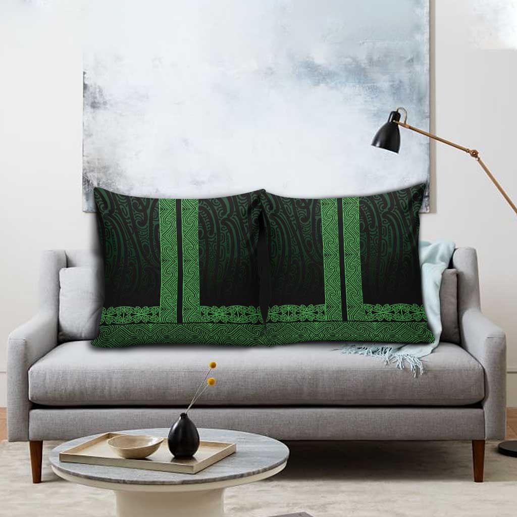 New Zealand Maori Kowhaiwhai Pillow Cover Kakariki Maui and Mangopare - Polynesian Pride