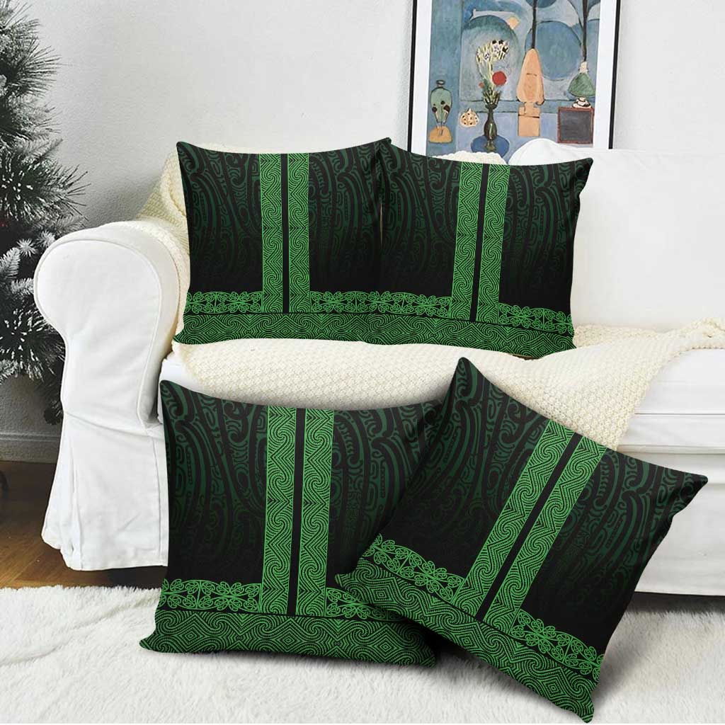 New Zealand Maori Kowhaiwhai Pillow Cover Kakariki Maui and Mangopare - Polynesian Pride