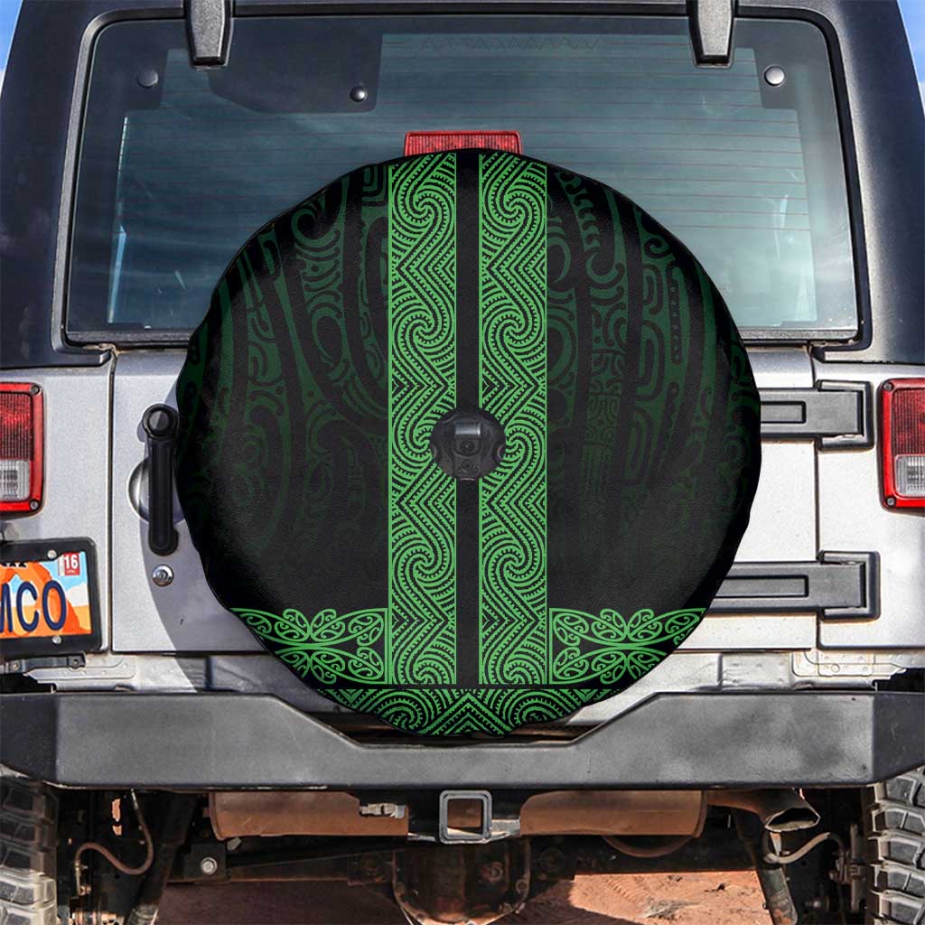 New Zealand Maori Kowhaiwhai Spare Tire Cover Kakariki Maui and Mangopare