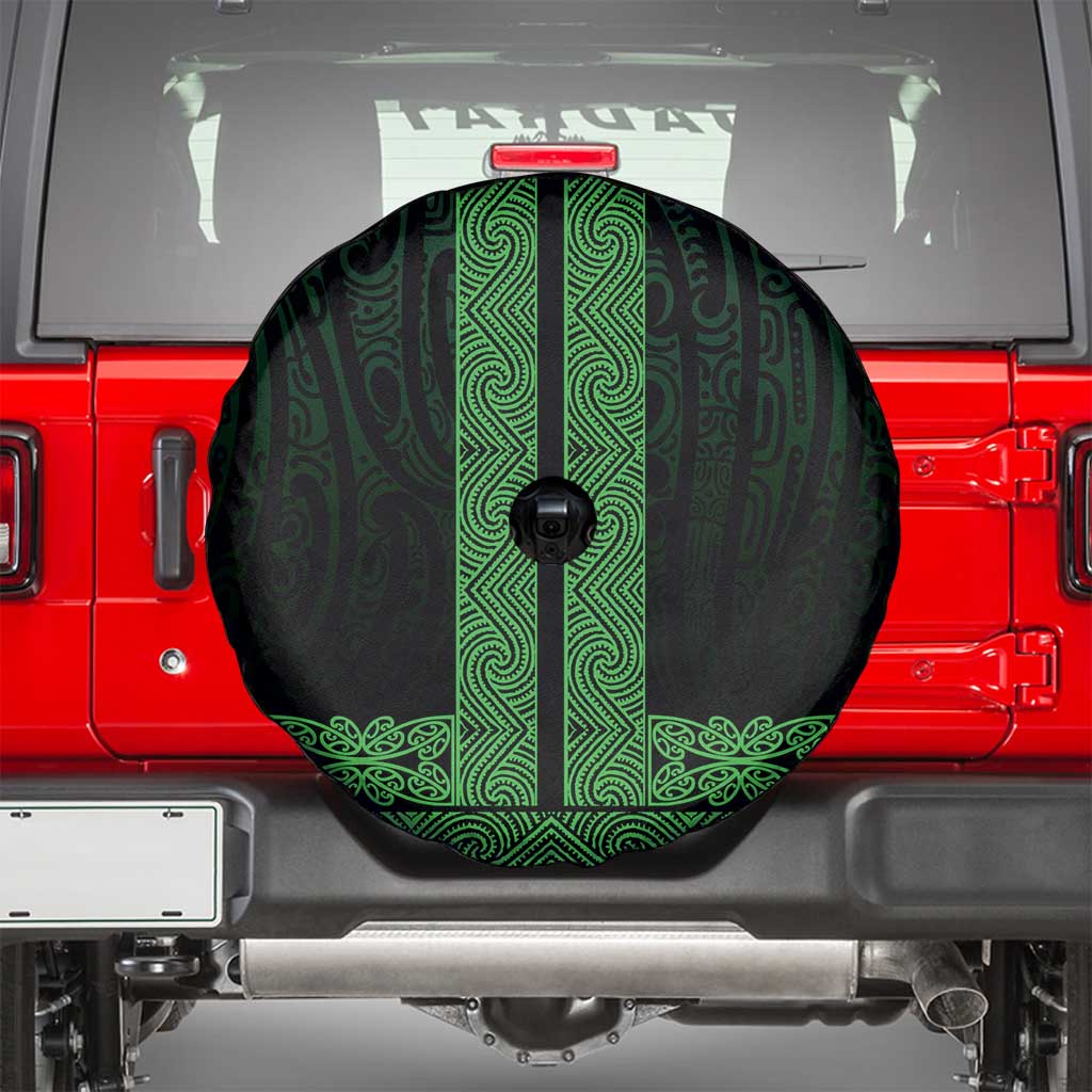 New Zealand Maori Kowhaiwhai Spare Tire Cover Kakariki Maui and Mangopare