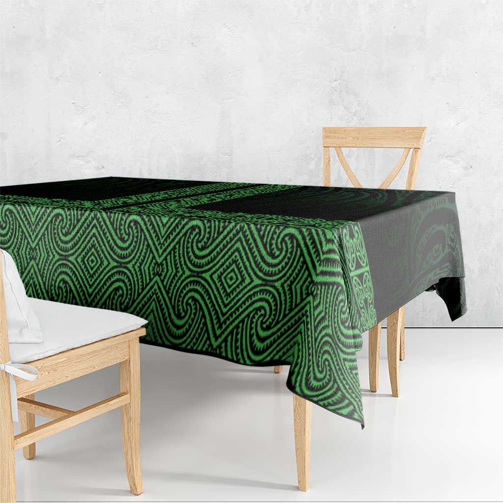 New Zealand Maori Kowhaiwhai Tablecloth Kakariki Maui and Mangopare LT9 - Polynesian Pride