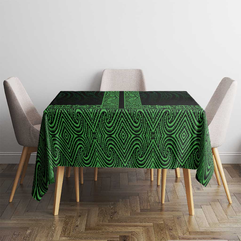 New Zealand Maori Kowhaiwhai Tablecloth Kakariki Maui and Mangopare LT9 - Polynesian Pride