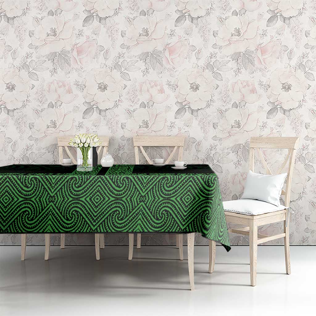 New Zealand Maori Kowhaiwhai Tablecloth Kakariki Maui and Mangopare LT9 - Polynesian Pride