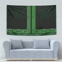 New Zealand Maori Kowhaiwhai Tapestry Kakariki Maui and Mangopare