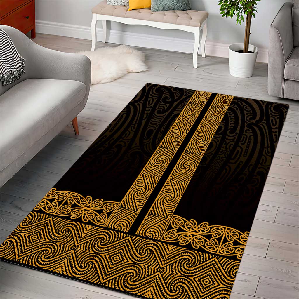 New Zealand Maori Kowhaiwhai Area Rug Karaka Maui and Mangopare LT9 - Polynesian Pride