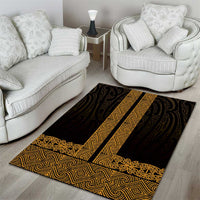 New Zealand Maori Kowhaiwhai Area Rug Karaka Maui and Mangopare LT9 - Polynesian Pride
