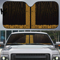 New Zealand Maori Kowhaiwhai Auto Sun Shade Karaka Maui and Mangopare - Polynesian Pride