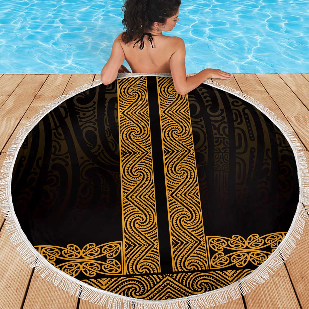 New Zealand Maori Kowhaiwhai Beach Blanket Karaka Maui and Mangopare