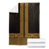 New Zealand Maori Kowhaiwhai Blanket Karaka Maui and Mangopare