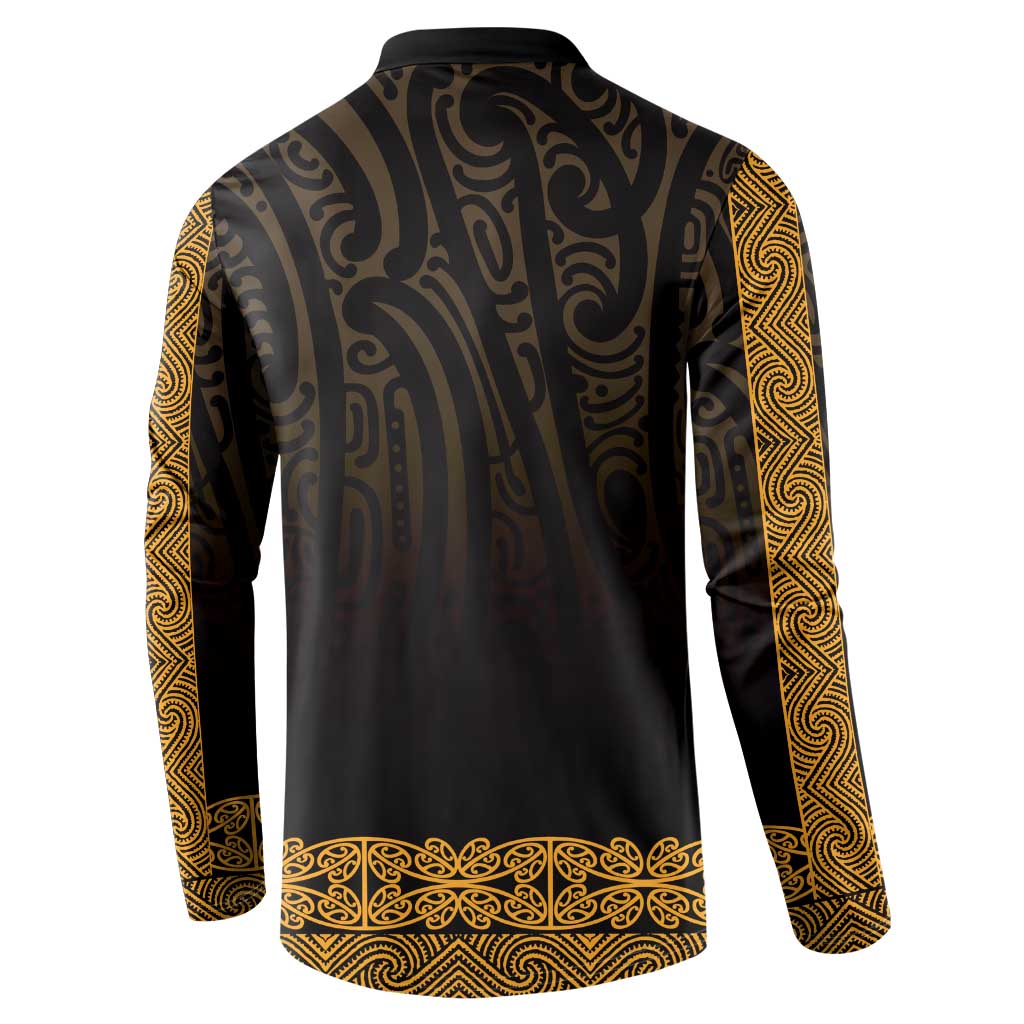 New Zealand Maori Kowhaiwhai Button Sweatshirt Karaka Maui and Mangopare LT9 - Polynesian Pride
