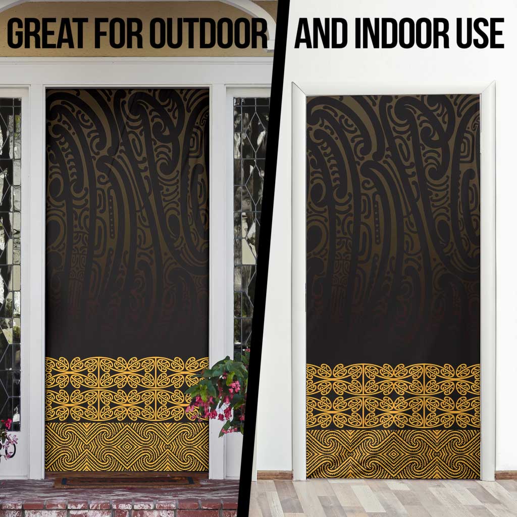 New Zealand Maori Kowhaiwhai Door Cover Karaka Maui and Mangopare - Polynesian Pride
