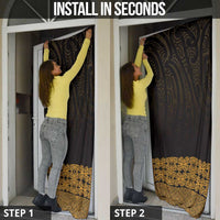 New Zealand Maori Kowhaiwhai Door Cover Karaka Maui and Mangopare - Polynesian Pride