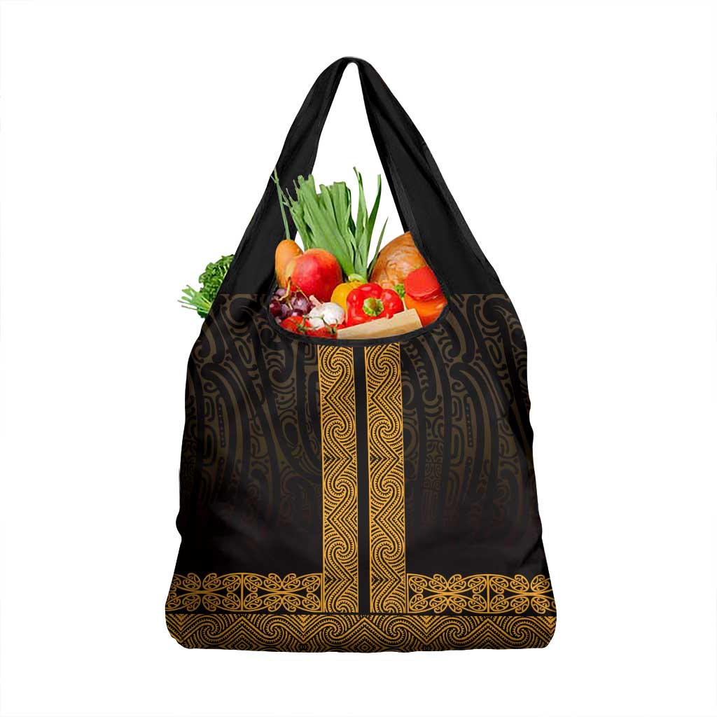 New Zealand Maori Kowhaiwhai Grocery Bag Karaka Maui and Mangopare LT9 1-pack One Size Gold - Polynesian Pride