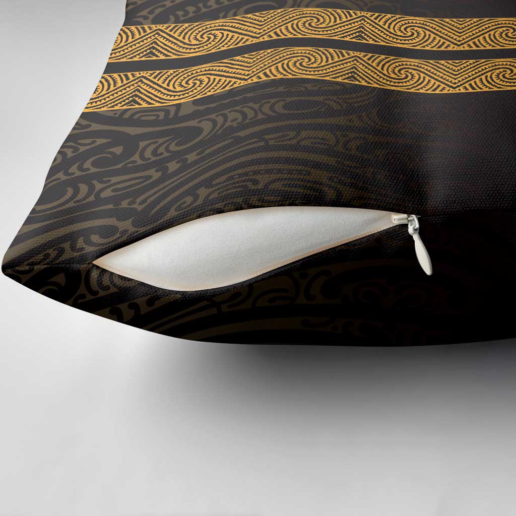 New Zealand Maori Kowhaiwhai Pillow Cover Karaka Maui and Mangopare LT9 - Polynesian Pride
