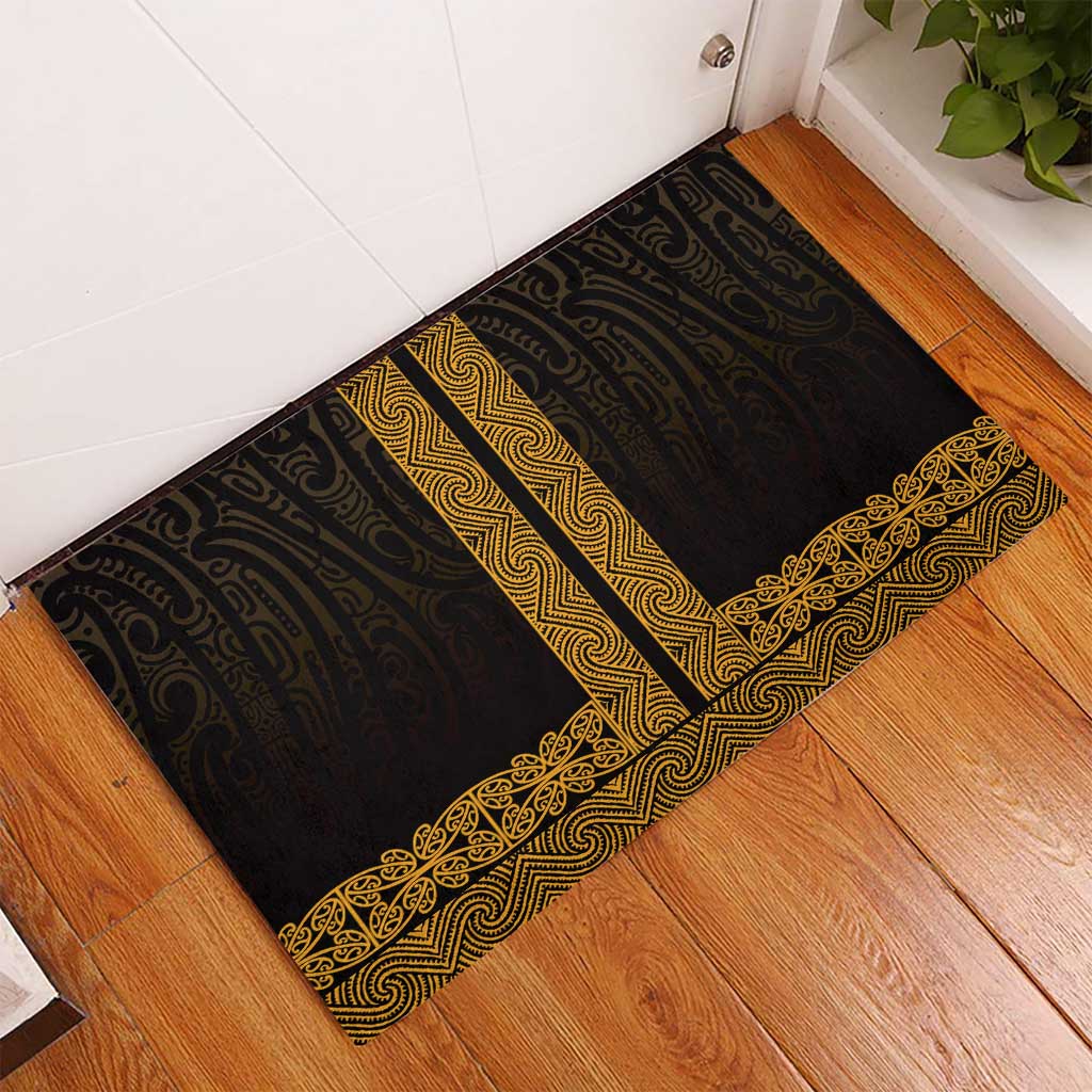 New Zealand Maori Kowhaiwhai Rubber Doormat Karaka Maui and Mangopare LT9 - Polynesian Pride