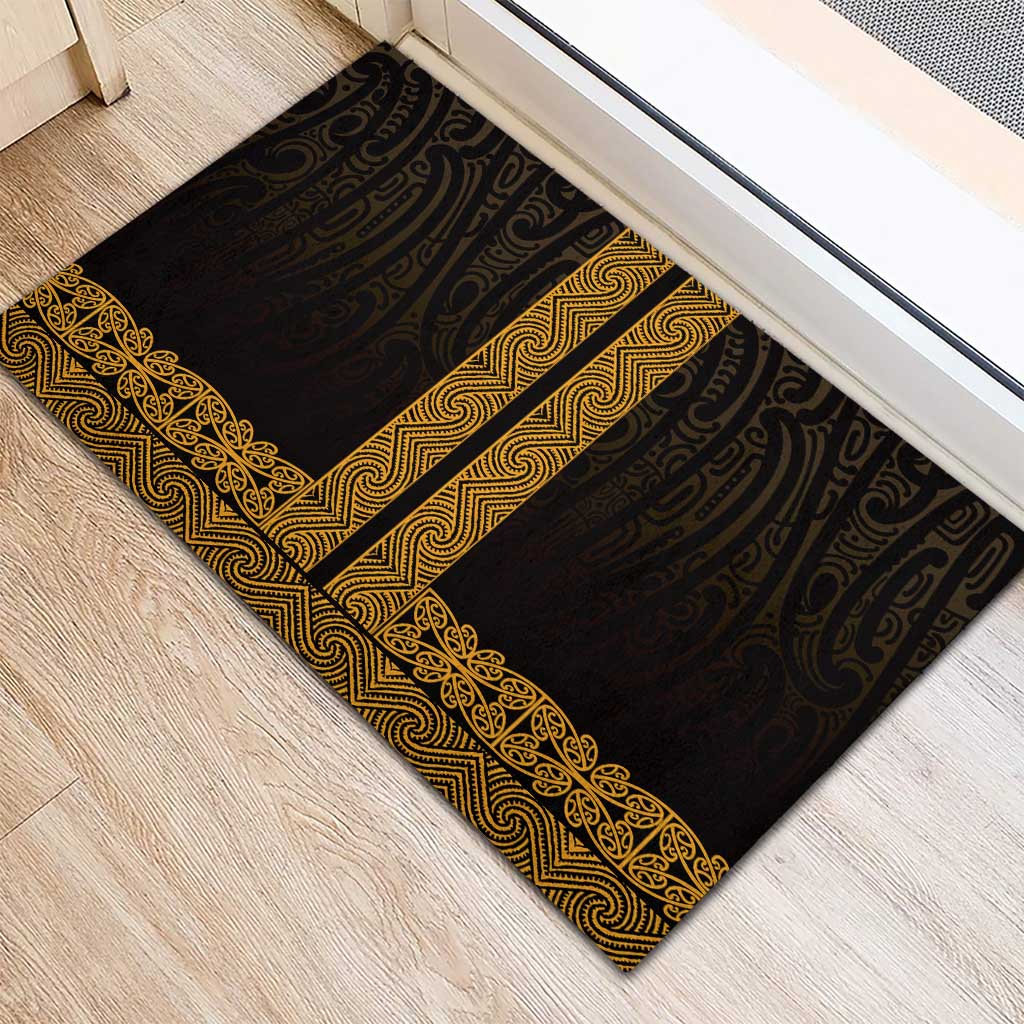 New Zealand Maori Kowhaiwhai Rubber Doormat Karaka Maui and Mangopare LT9 - Polynesian Pride