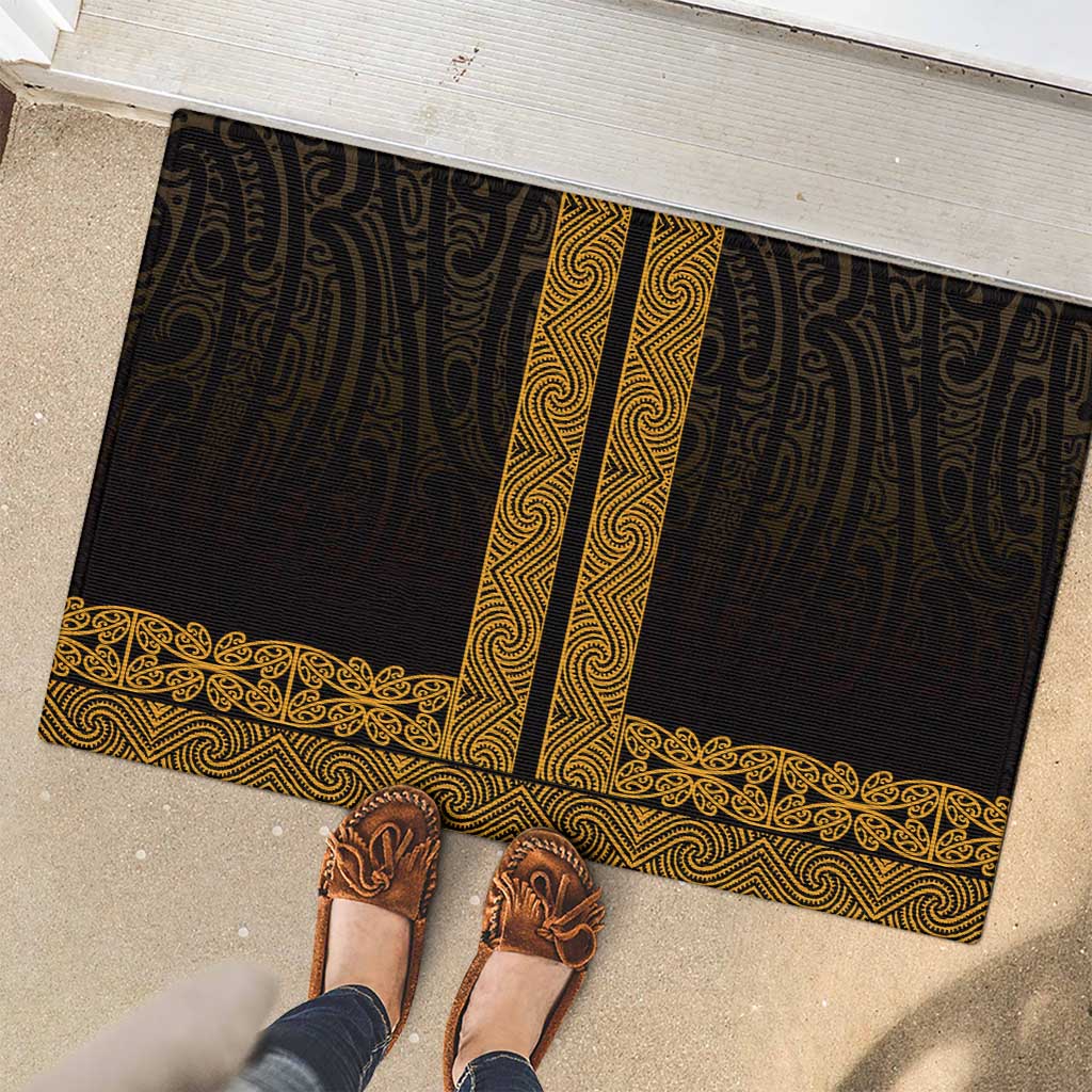 New Zealand Maori Kowhaiwhai Rubber Doormat Karaka Maui and Mangopare LT9 - Polynesian Pride