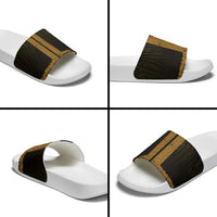 New Zealand Maori Kowhaiwhai Slide Sandals Karaka Maui and Mangopare LT9 - Polynesian Pride