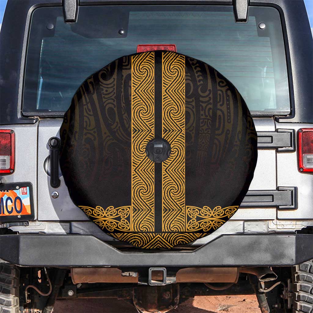 New Zealand Maori Kowhaiwhai Spare Tire Cover Karaka Maui and Mangopare